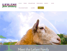 Tablet Screenshot of leilanifarmsanctuary.org